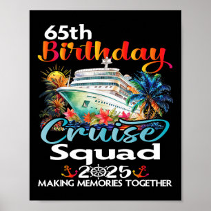 Poster Cruzeiro de Aniversário de 65 anos Esquadrão Amigo