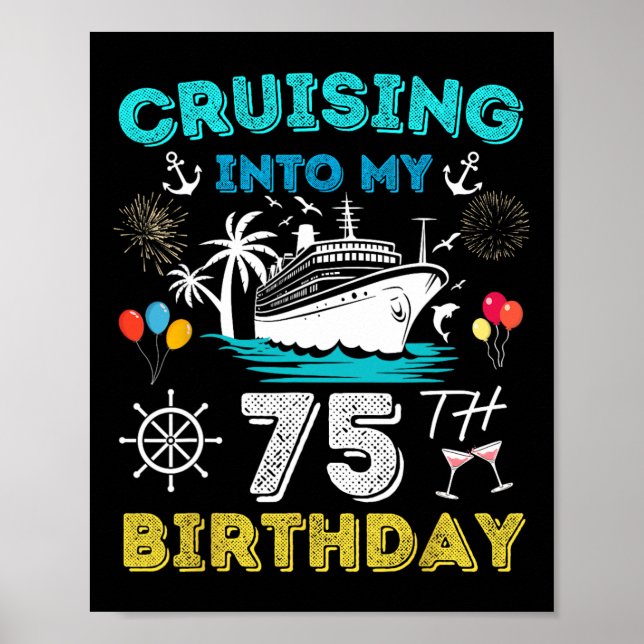 Poster Cruzeiro de Aniversário de 75 Anos (Frente)