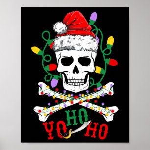 Poster Cruzeiro de Barco Pirata Yo S Ho Xmas Caveira Osso
