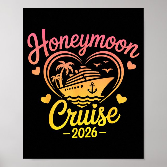 Poster Cruzeiro de Lua de Mel 2026 Casais Recém-Casados C (Frente)