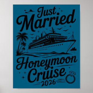 Poster Cruzeiro de lua de mel de casados fofos 2026 recém