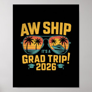Poster Cruzeiro de Viagem de Formatura 2026 Navio Veteran