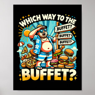 Poster Cruzeiro Divertido Qual é o Caminho para o Buffet