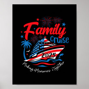 Poster Cruzeiro em Família 2025 4 de Julho Patriótico Ame