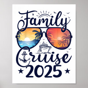Poster Cruzeiro em Família 2025 Férias de Verão Roupas Co