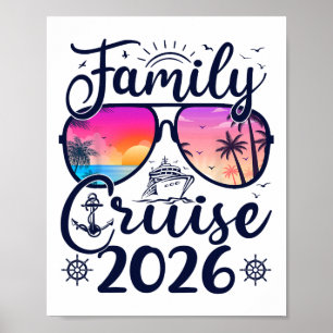 Poster Cruzeiro em Família 2026 Férias de Verão Roupas Co
