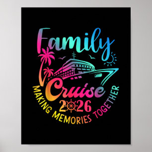 Poster Cruzeiro em Família 2026 Férias de Verão Roupas Co