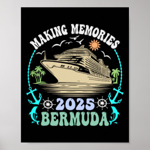 Poster Cruzeiro Familiar Bermudas 2025 Verão Férias Combi