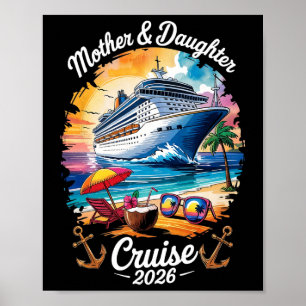 Poster Cruzeiro Mãe Filha 2026 Viagem de Férias Combinand
