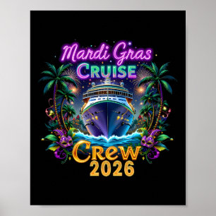 Poster Cruzeiro Mardi Gras 2026 Cruzeiro Familiar 2026 Ma