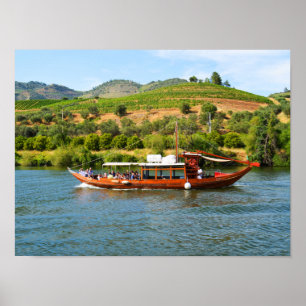 Poster Cruzeiro no rio Douro em Portugal
