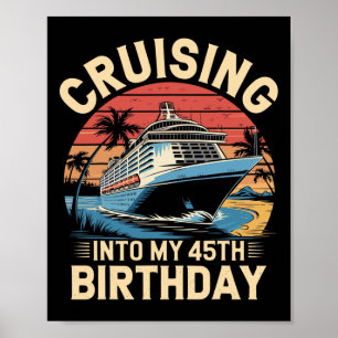 Poster Cruzeiro Para a Minha Viagem de Aniversário de 45