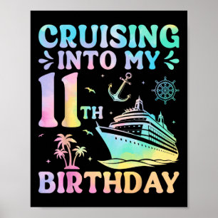 Poster Cruzeiro Para Minha Viagem de Aniversário de 11 An