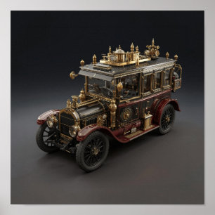 Poster Cruzeiro Policial Retro Steampunk