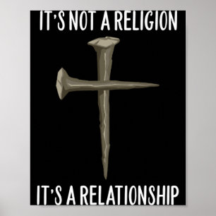 Poster Cruzes de homens não é uma religião, é um relacion