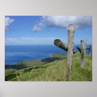 Póster Cruzes que se destacam na ilha de Guam no Pacífico