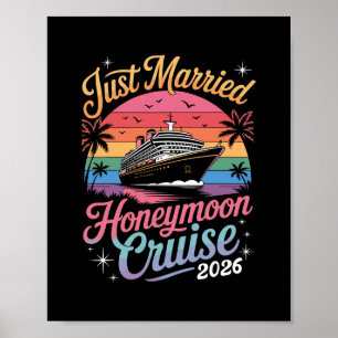 Poster Cruzzeiro de Lua de Mel Recém-Casados 2026 Fofos
