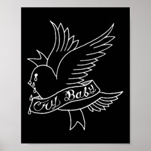Poster Cry Baby Tattoo Aestic Crybaby