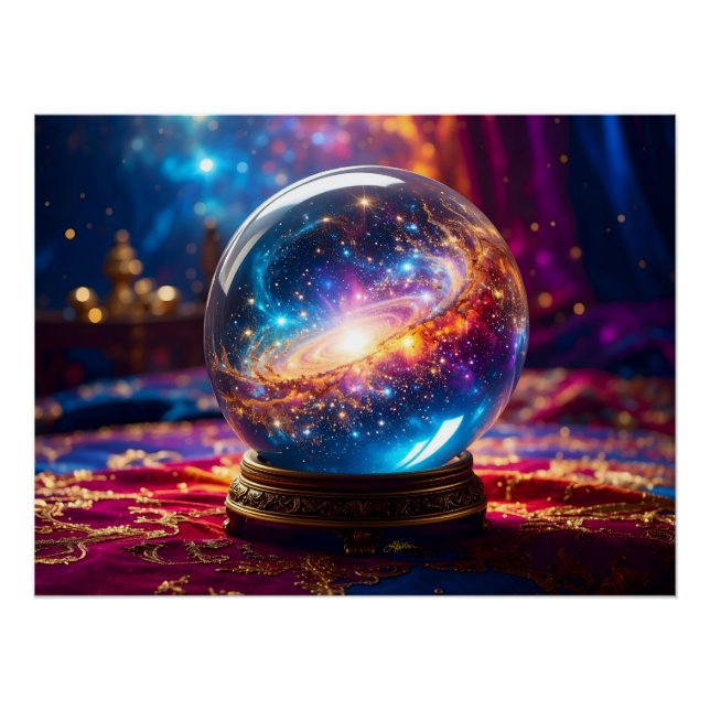 Póster Crystal Ball - Vejo Um Evento Cósmico No Seu Futur (Frente)