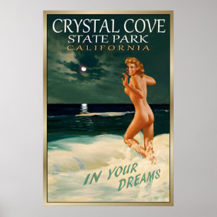 Poster CRYSTAL COVE CA - Viagem Original Marilyn Monroe