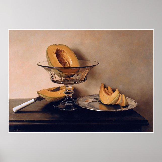 Póster Crystal Dish with Melons por Mauro David (Frente)
