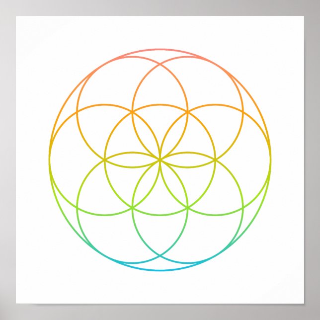Póster Crystal Grid - Seed Of Life (Frente)