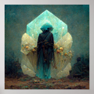 Poster Crystal Guardian Alienígena Sci-Fi Fantasy