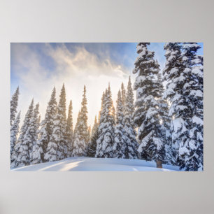 Poster Crystal Mountain Ski Resort, perto do Monte Rainie