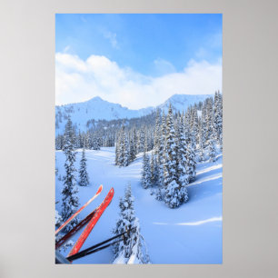 Poster Crystal Mountain Ski Resort, perto do Monte Rainie