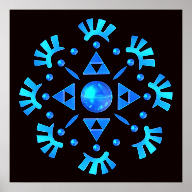 Poster Crystal Snowflake (Frente)
