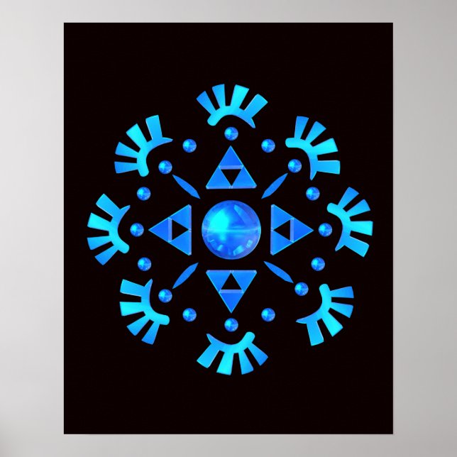 Poster Crystal Snowflake (Frente)