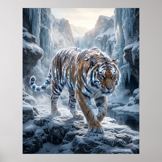 Poster Crystal Tiger Frozen Dawn (Frente)