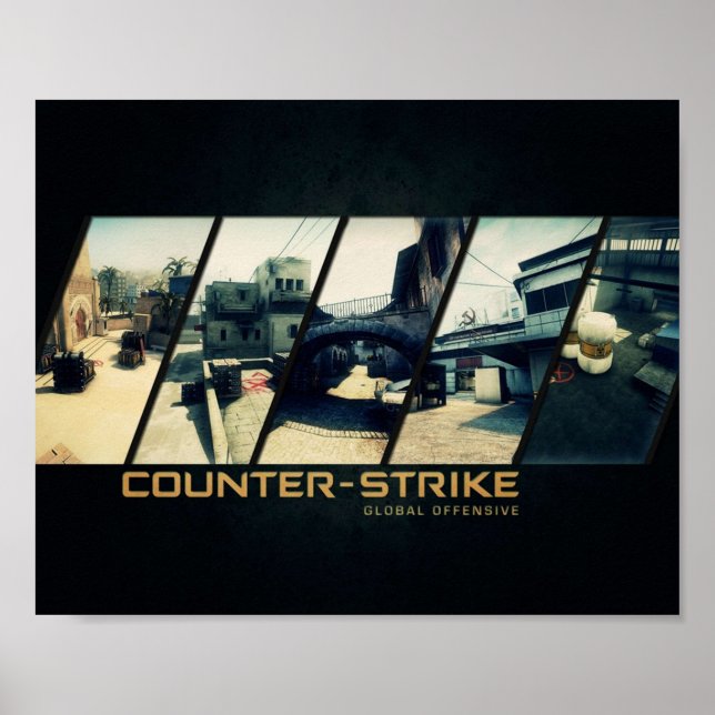 POSTER CSGO MAPS HQ (Frente)