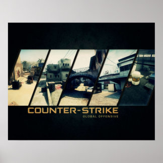 POSTER CSGO MAPS HQ