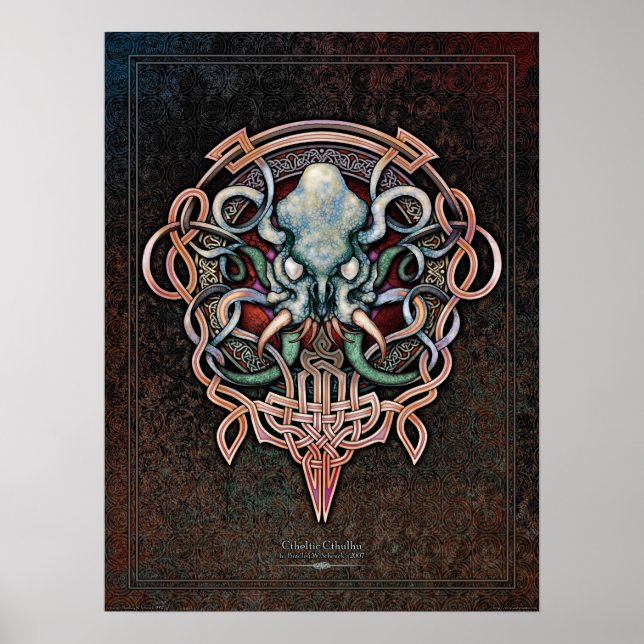 Poster ctheltic Cthulhu (18x24") (Frente)