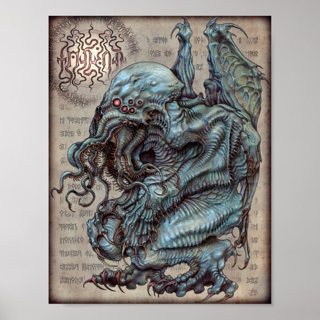 Póster Cthulhu 8,5x11 (Frente)
