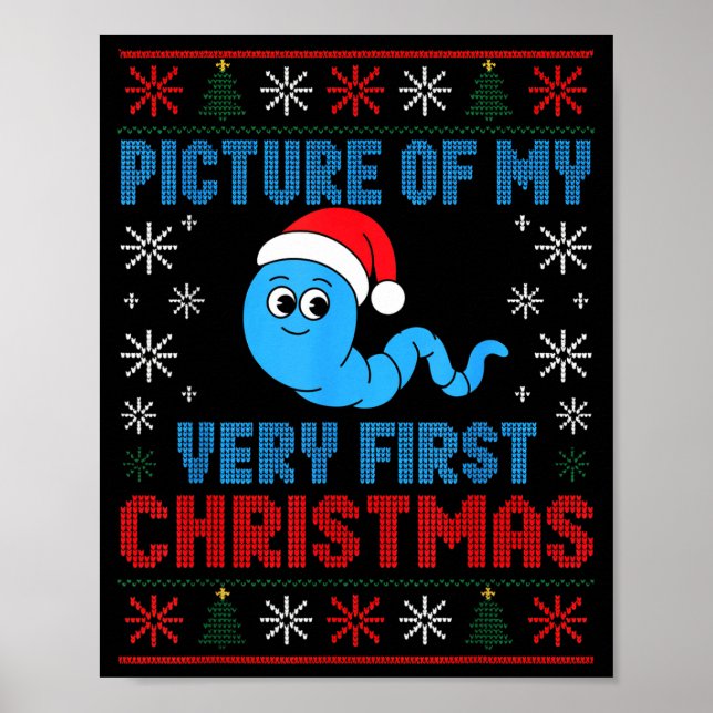 Poster Cture Of My Very First Christmas Joke Funny Xmas H (Frente)