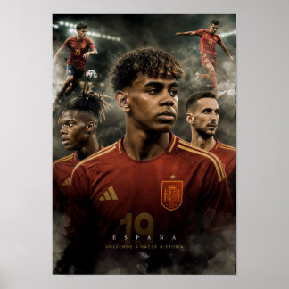 Póster cuadro España: Campeones del mundo