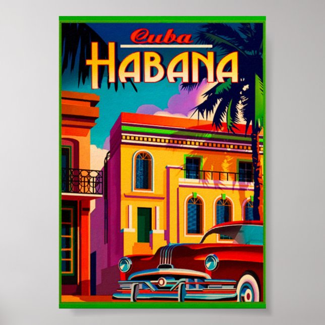 Poster Cuba Habana (Frente)