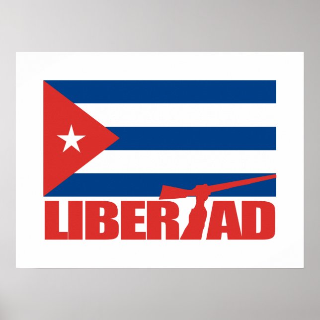 Póster Cuba - Libertad (Frente)
