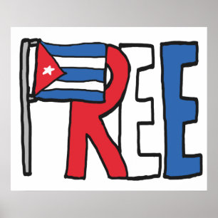 Poster Cuba livre