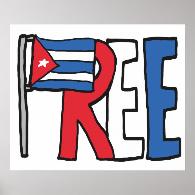 Poster Cuba livre (Frente)