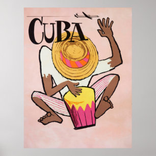 Poster Cuba, viagens vintage