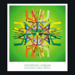 Póster Cubismo Invertido<br><div class="desc">Cubismo invertido por Michael Trott. Parte da Coleção Galeria de Mathematica de Pesquisa Wolfram.</div>