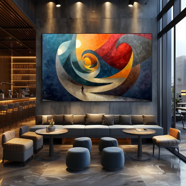 Póster Cubismo: Mar de Hormigón (Criador carregado)