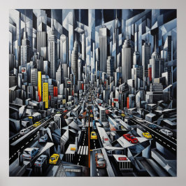 Poster Cubismo Urbano