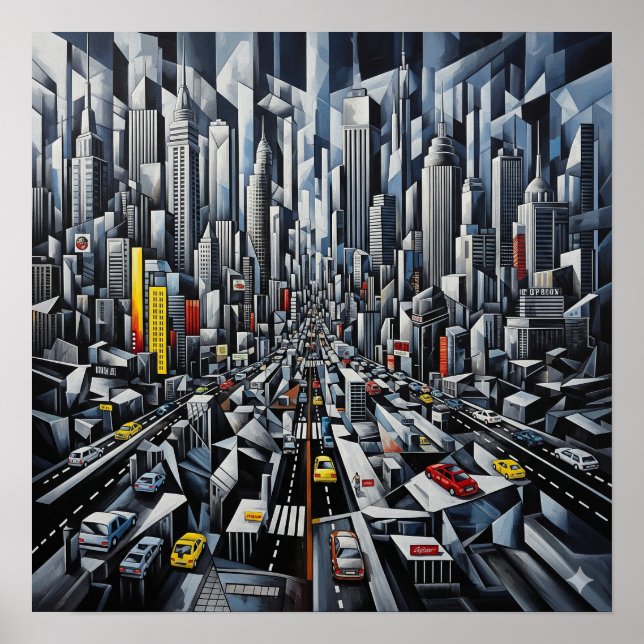 Poster Cubismo Urbano (Frente)