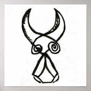 Póster Cubist Bull