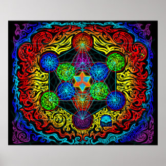 Póster Cubo de Metatron