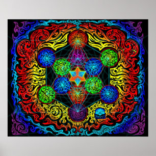 Poster Cubo de Metatron
